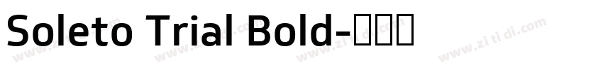 Soleto Trial Bold字体转换